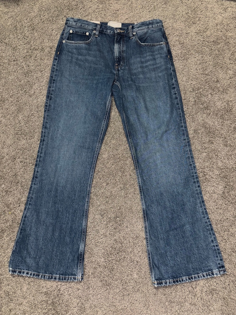 Everlane Mid-Rise The Slouch Bootcut Jean Wide Leg Jeans - Picture 4 of 7